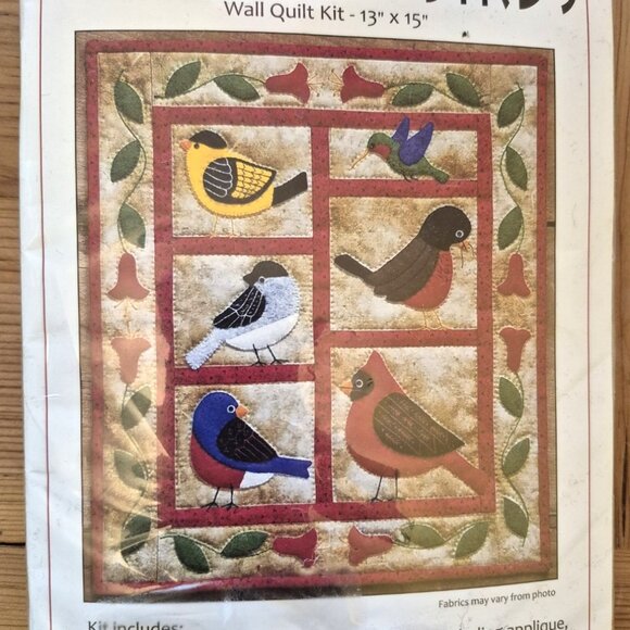 Backyard Birds Quilt Kit- Wall hanging-new - Picture 4 of 4